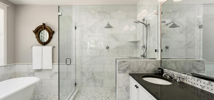 bathroom shower door installation in Covina