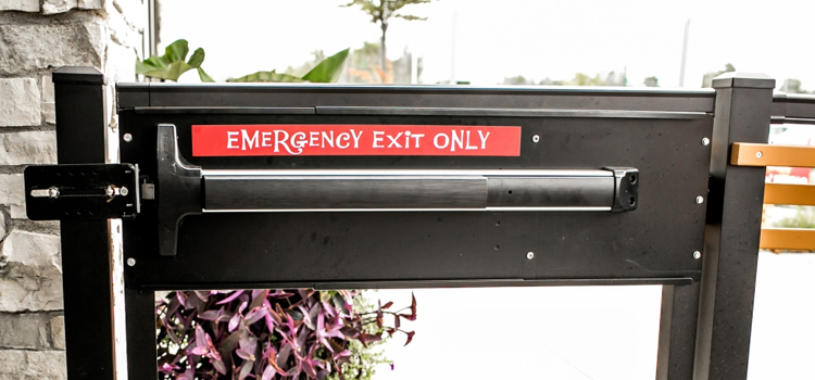 emergency push bar installation in Covina
